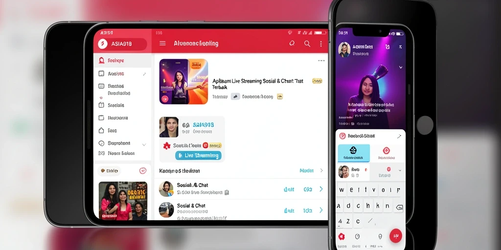 Tampilan antarmuka ASIA918 yang menawan untuk Live Streaming.