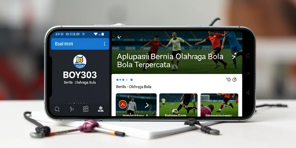 Screenshot antarmuka BOY303 menampilkan berita terbaru tentang olahraga bola.
