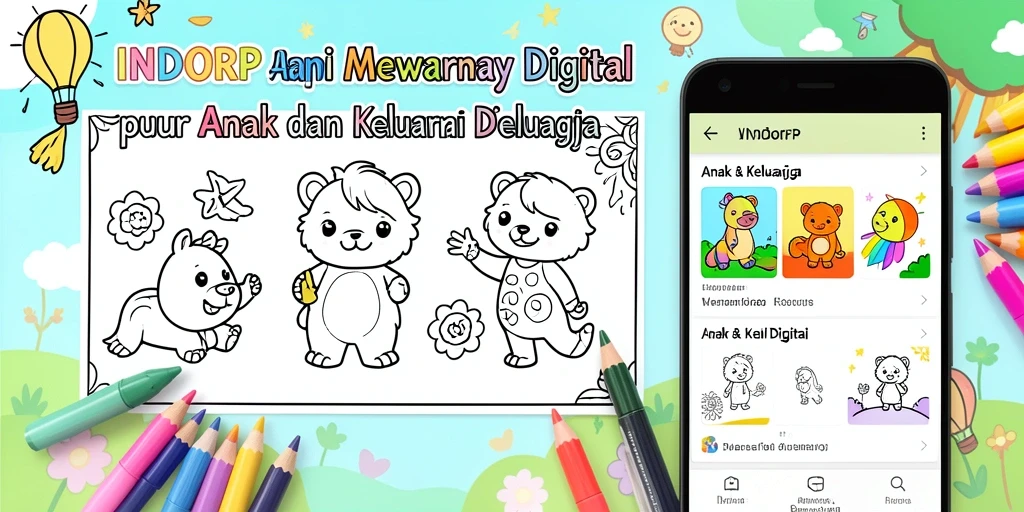 Tampilan antarmuka INDORP yang cerah dan penuh warna.