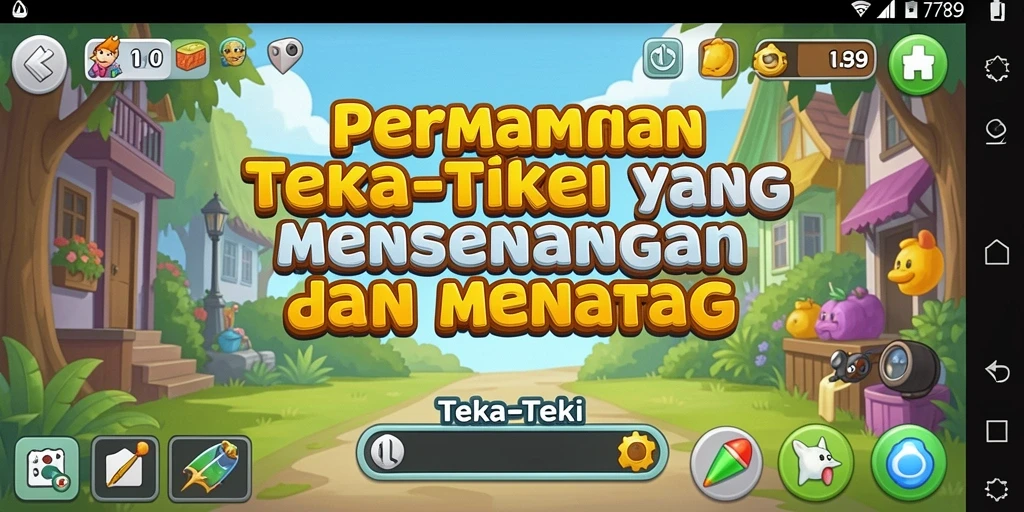 Antarmuka game Teka-Teki ST789 yang menarik dan interaktif.
