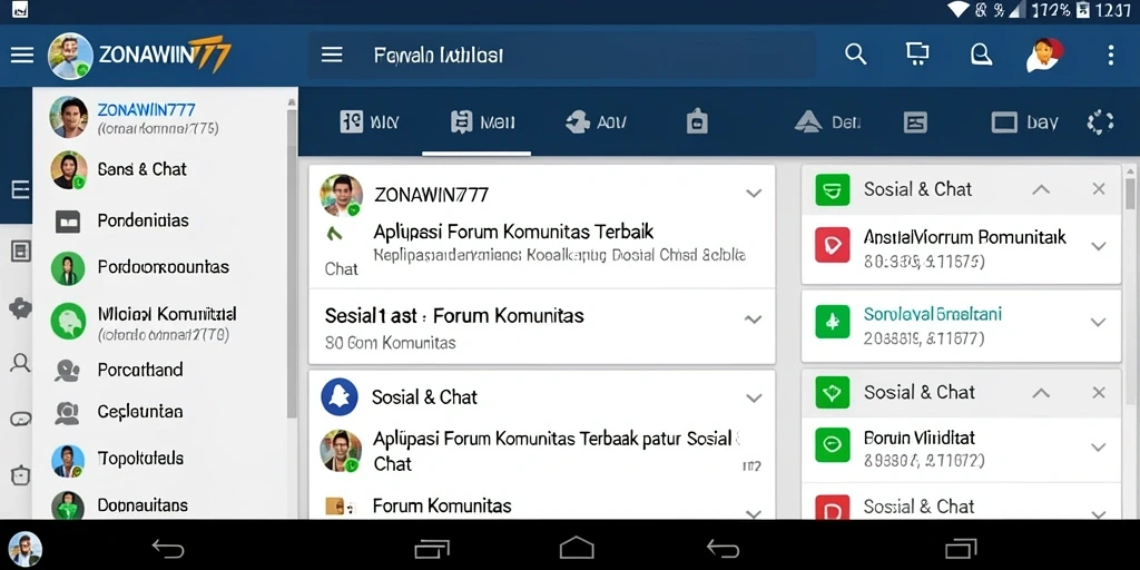 Antarmuka aplikasi ZONAWIN777 yang ramah pengguna dan intuitif.